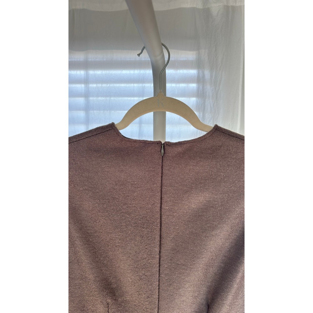 NWT ZARA Sleeveless Mock Neck Midi Dress Olive Green Knit Sheath Modern Size M - Picture 11 of 11